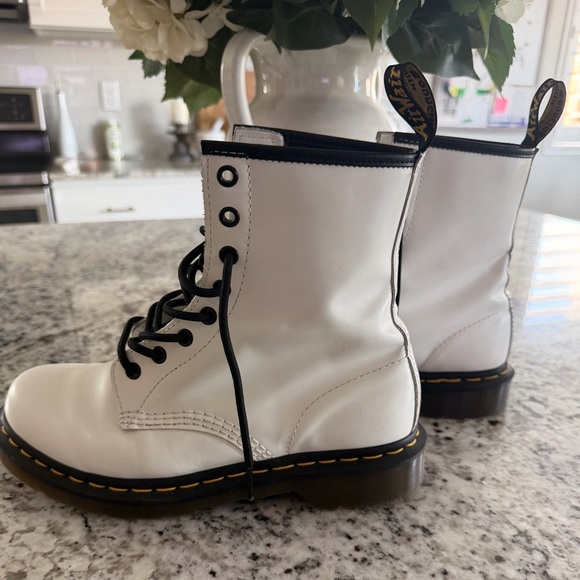 Dr. Martens Gray Lace-Up Boots - Picture 7 of 7